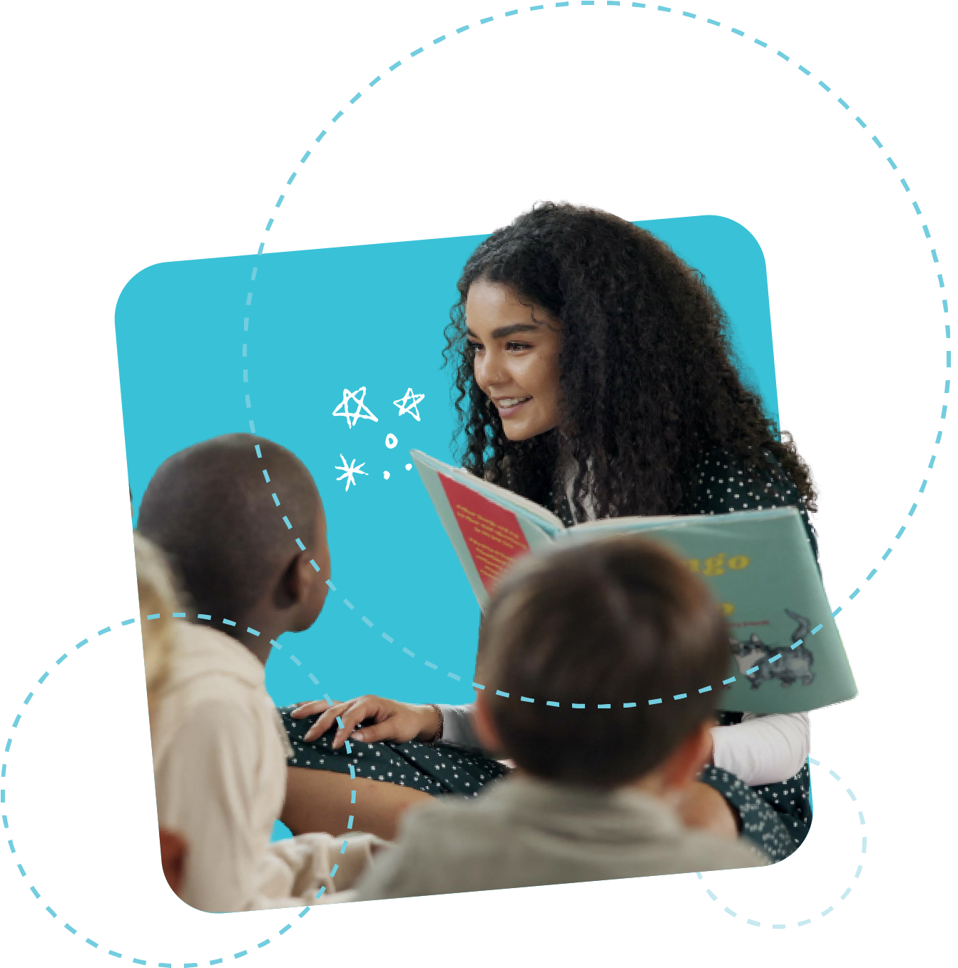 A graph shows DIBELS scores for students in high-dosage tutotoring
