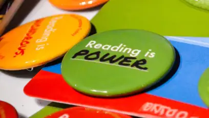 Reading is power badge