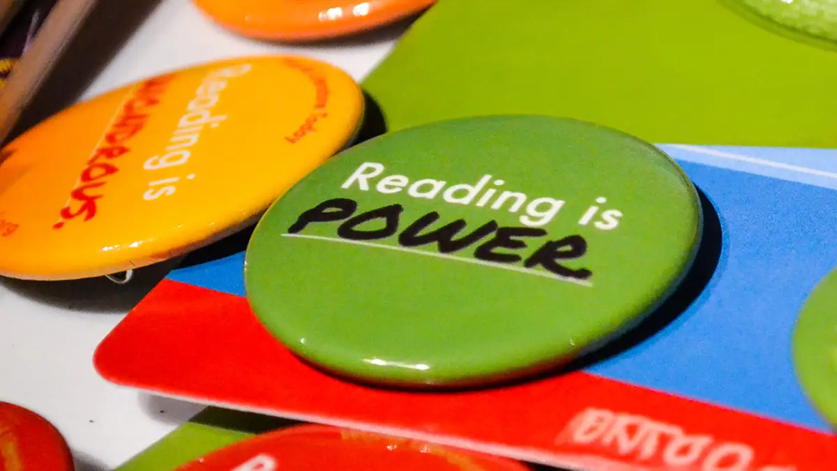 Reading is power badge