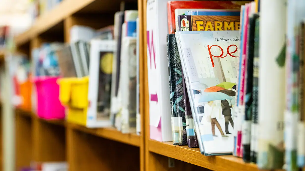 early literacy books in school library