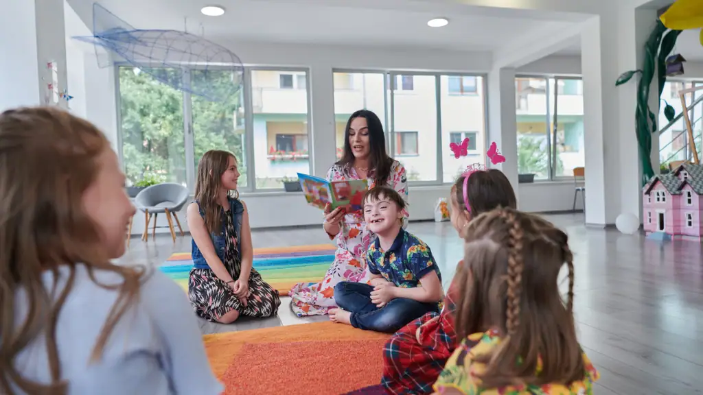 Teacher Reading To Students In Classroom